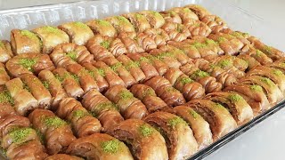 EL AÇMASI BAKLAVA TARİFİ TEK HAMURDAN ÇEŞİT ÇEŞİT [upl. by Keel]