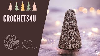 Haaktutorial Kerstboom in Jasmijnsteek  DIY Kerstdecoratie [upl. by Inihor]