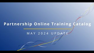 Partnership Online Catalog Update 2024 [upl. by Bellamy]