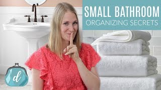 Unique Secrets to Organize a Small Bathroom [upl. by Rock]