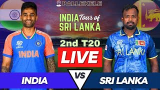 India vs Sri Lanka Live 2nd T20 Match  IND vs SL Live Match Today  Live Cricket Match Commentary [upl. by Iam589]