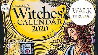 Llewellyns Witches Calendar 2020 Walkthrough witches calendar witch magic 2020 [upl. by Ymmik504]