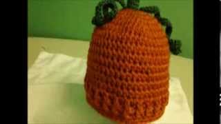 How to Crochet Baby Pumpkin Hat Easy [upl. by Tresa239]