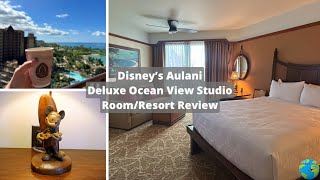 Aulani Disney Resort amp Spa  Deluxe Studio Ocean View  Room Review  Hawaii [upl. by Nelie557]