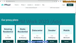 Iproyal How To Use How To Setup Proxy  ROTATING RESIDENTIAL PROXY  CPM work 2023 [upl. by Attenaj]