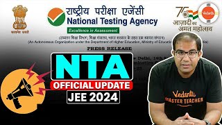 JEE 2024  NTA Official Update ⚡📢  JEE Main Registration FAQs Released  Vinay Shur Sir [upl. by Hayyikaz]