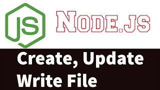 Create update and write some text file in Nodejs  The File System fs module in Nodejs Part 6 [upl. by Matelda]