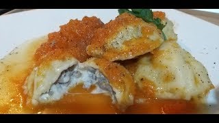 tortelloni ripieni di salsiccia provola e ricotta con crema di zucca [upl. by Brucie]