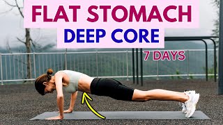 Flat Stomach Pilates 7 Day Challenge  At Home Workout Without Equipment [upl. by Lexi72]