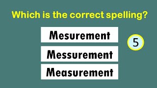 20 Most Commonly Misspelled Words in English  Spelling Test 5 [upl. by Odirfliw]