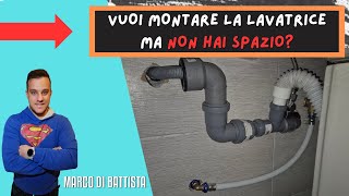 COME INSTALLARE UNA LAVATRICE IN MODO ALTERNATIVO [upl. by Aivekal107]