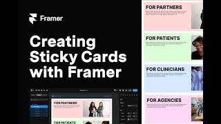 Framer Tutorial Creating Sticky Cards With Framer [upl. by Derinna230]