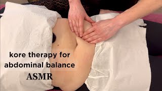 ASMR Kore Therapy for Abdominal Balance  TCM Stomach Massage amp Body Repatterning [upl. by Ynatsyd]