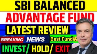 SBI BALANCED ADVANTAGE FUND  BEST HYBRID FUND  SBI BANK  Falling MARKET FUND [upl. by Halden]