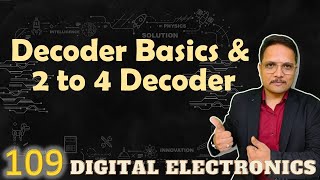 Decoder Basics and 2to4 Decoder Working Truth Table Circuit and Designing [upl. by Saticilef]