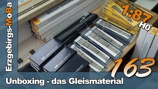 Folge 163  Unboxing  das Gleismaterial  angepasster Gleisplan  DR 187 H0  Deutsch [upl. by Netsirt548]