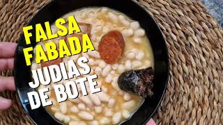 Cómo hacer una fabada con alubias de bote receta fácil y deliciosa [upl. by Alderson]