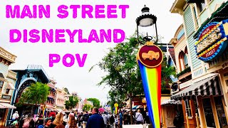 Main Street Disneyland POV  4k  Spring 2024 [upl. by Sergius]