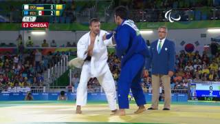 Judo  Ukraine vs Mexico  Mens 81kg Semifinal  Rio 2016 Paralympic Games [upl. by Ykceb]