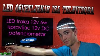 Postavljanje LED trake iza televizora [upl. by Ellemac278]