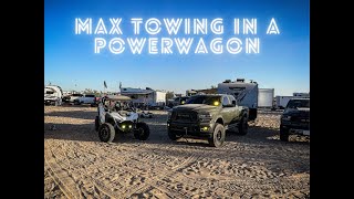 Max Towing with a 2022 Powerwagon Hemi 64 2500 [upl. by Rostand]