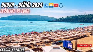 Becici i Budva obilazak plaže cene novi kružni tok u Budvi gužve leto 2024 summer budva [upl. by Vanni]