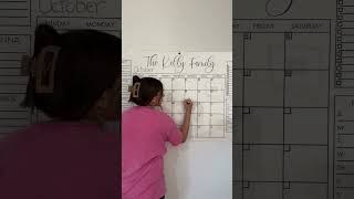 October family calendar etsyfinds busymom organization productivity organizedlife calendar [upl. by Anaderol]