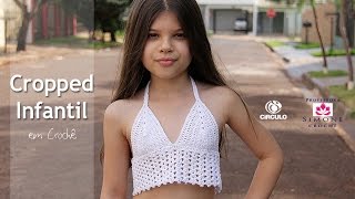 Cropped de croche Outono  Crop top a crochet MOÇA PRENDADA [upl. by Neddie]