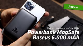 POWERBANK MAGSAFE BASEUS 6000 MAH  Bom custo benefício [upl. by Joyan]