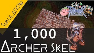 Ragnarok Online Simulation 1000 ARCHER SKELETON Farming zeny [upl. by Sonya80]