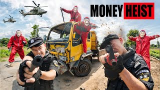 PARKOUR VS MONEY HEIST 6  ESCAPE and SURVIVE from POLICE chase BELLA CIAO REMIX  Epic POV 7 [upl. by Raila531]