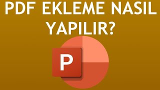 Powerpoint Pdf Ekleme Nasıl Yapılır [upl. by Minni]