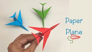 DIY PAPER AIRPLANE  Paper Crafts For School  Paper Craft  Easy kids craft ideas  Paper Craft New [upl. by Nolaj]