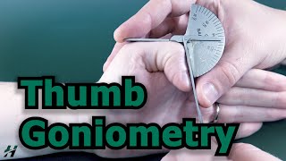 Thumb Goniometry [upl. by Neelsaj]