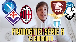 🚨 salernitanalazio milanfiorentina e atalantanapoli pronostici 13 GIORNATA [upl. by Hendrick]