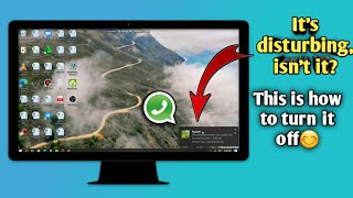 How to turn off Whatsapp Web notification on PC [upl. by Minette486]