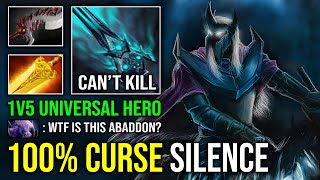 NEW 1V5 CURSE SILENCE 100 Raid Boss Universal Hard Carry Offlane Radiance Abyssal Abaddon Dota 2 [upl. by Si]