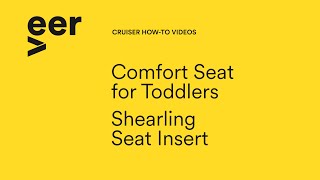 Comfort Seat for Toddlers and Shearling Seat Insert [upl. by Jori172]