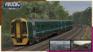 GWR Class 158 cab ride through Cornwall 2P22 Liskeard to Plymouth  Train Simulator Classic [upl. by Aicyle]