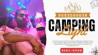 camping light150 rs rent9553000038 [upl. by Carilla5]