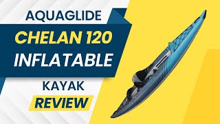 AQUAGLIDE Chelan 120 Inflatable Kayak Review [upl. by Nanete]