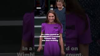 Kate Middleton receives standing ovation at Wimbledon amid cancer treatment  GMA [upl. by Lubbi]