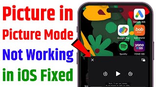 Picture in Picture PiP Not Working in iPhone Fixed  How to Play Videos in PiP in iPhone or iPad [upl. by Eilyah]