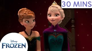 Elsa and Annas Most Fashionable Moments  Activities for Kids  Frozen [upl. by Nehgaem220]