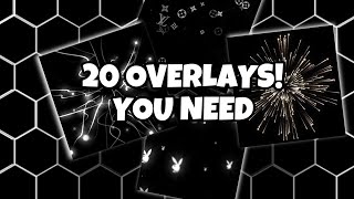 20 popular overlays for edits [upl. by Eelta239]