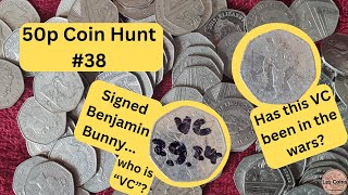 50p Coin Hunt 38  A signed coin and a VC in the wars victoriacross coins hunts currency [upl. by Urata]