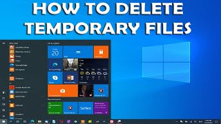 How To Delete Temporary Files on Windows 10 2022 [upl. by Pavyer]