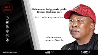 Malema and bodyguard’s public firearm discharge case [upl. by Ahsratan611]