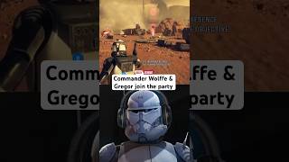 Wolffe amp Gregor join the party ⁠RedSun446 starwars clonewars battlefront2 [upl. by Yrrem]