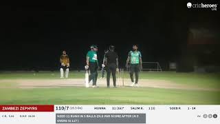 Live Cricket Match  Lusaka Thunder Strikers vs Zambezi Zephyrs  15Dec23 0809 PM 25 overs  T2 [upl. by Ciccia986]